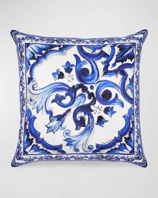 Medium Blue Mediterraneo Cushion